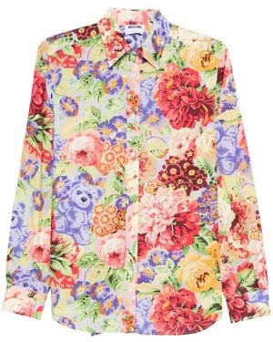Moschino Bluse Mit Blumenmuster - Mehrfarbig