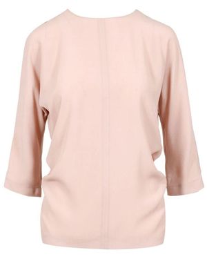 N°21 Baumwolle Rundhals Shirt Dreiviertelärmel - Pink
