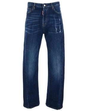DSquared² Straight Jeans - Bleu