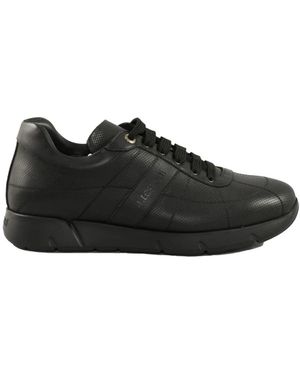 Testoni Sneakers in pelle con suola in gomma - Nero