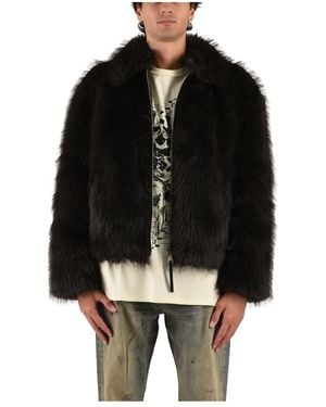 Purple Brand Faux Fur & Shearling Jackets - Negro