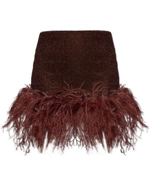 Oséree Lumière Plumage Minirock - Braun