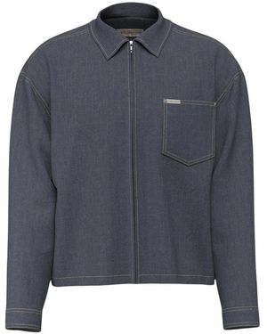 Guess Full Zipped Denim Jacket - Blauw