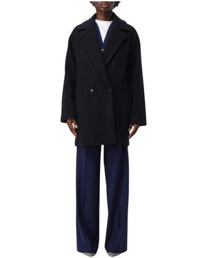 HUGO Double-Breasted Coats - Black
