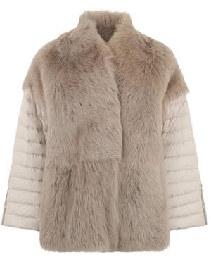 Moorer Faux Fur & Shearling Jackets - Brown
