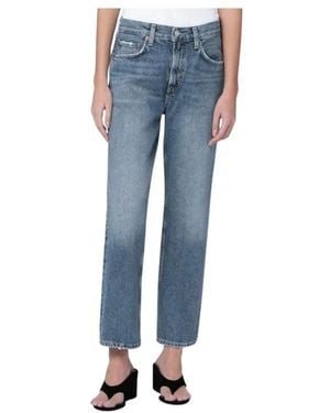 Agolde Riley Straight Leg Jeans - Blauw
