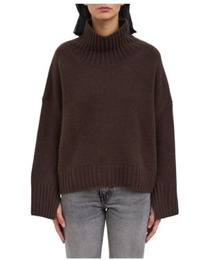 Soft Goat Truien & Vesten ,Bruin ,Wol Girlfriend Turtleneck