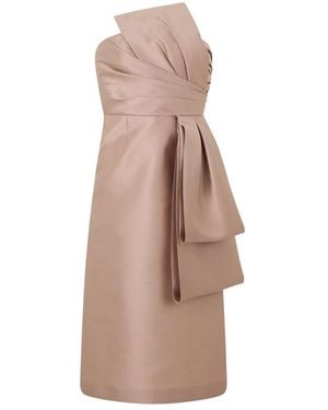 Alberta Ferretti Midi Dresses - Brown