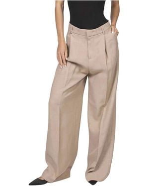 Fay Wide Trousers - Natural