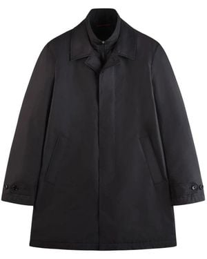 Fay Single-Breasted Coats - Black