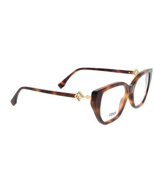 Fendi Stylische Sonnenbrille Mit Einzigartigem Design - Braun