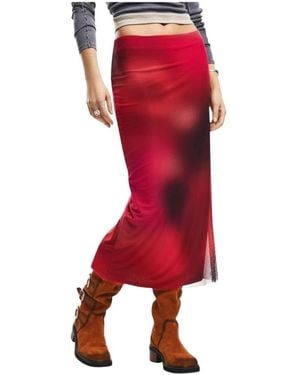 Desigual Maxi Skirts - Red