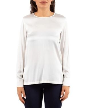 Max Mara Overhemden ,Satijn Lodi Shirt - Wit