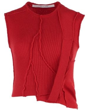 TALIA BYRE Sleeveless Tops - Red