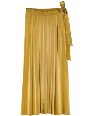 forte_forte Midi Skirts - Yellow