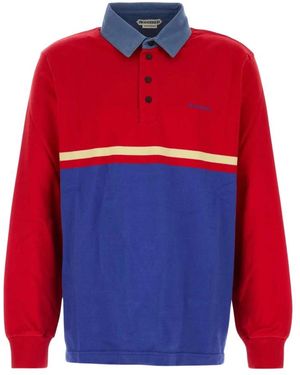 JW Anderson Denim-Kraag Kleurblok Polo - Rood