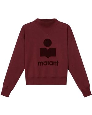 Isabel Marant Hoodies & Sweatvesten ,Rood ,Katoen Moby Sweatshirt