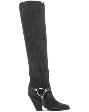 Sonora Boots Over-Knee Boots - Nero
