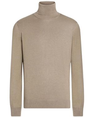 ZEGNA Turtlenecks - Natural