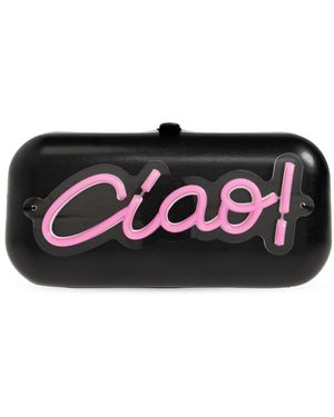 Moschino Tassen ,Zwart ,Led-Verlichte Clutch Bag