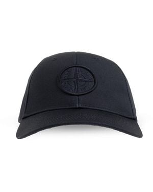 Stone Island Baumwoll-Baseballkappe - Blau