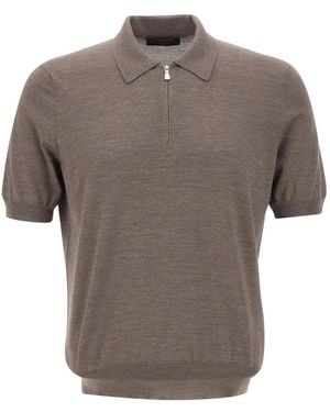 Gran Sasso Polo Shirts - Grey