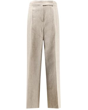 Max Mara Straight Trousers - Neutre