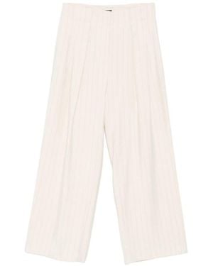 Liu Jo Cremino Stripe Broeken - Wit