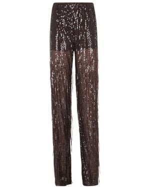 FEDERICA TOSI Straight Trousers - Brown