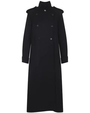 KHAITE Zwarte Wollen Elegante Jas