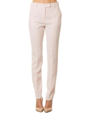 Max Mara Broeken ,Roze ,Leer Jerta Broek - Naturel
