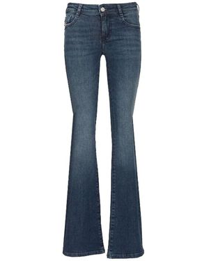 DIESEL 5 Pockets Flared Jeans - Blauw