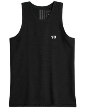 Y-3 Tops ,Zwart ,Polyester Elegante Basketbaljersey