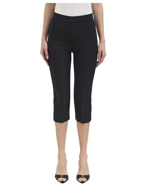 Elisabetta Franchi Cropped Trousers - Black
