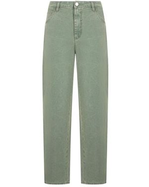 Alberta Ferretti Straight Fit Jeans - Green