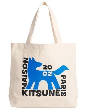 Maison Kitsuné Tote Bags - Azul