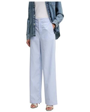 Moschino Broeken ,Blauw ,Katoen Wijde Broek