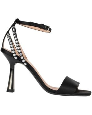 Alberta Ferretti Schoenen ,Zwart ,Elegante Zwarte Schoenen Met Hoge Hakken