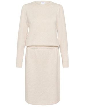 Saint Tropez Milasz Ls Jurk - Naturel