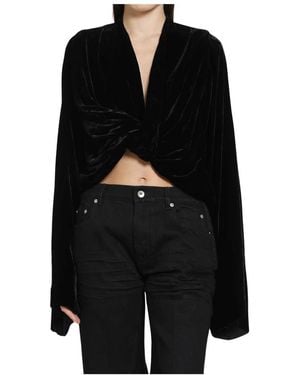 Rick Owens Twist Top - Schwarz