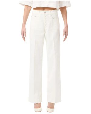 CYCLE Jeans ,Wit ,Rechte Straight Leg Jeans