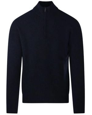 Roberto Collina Truien & Vesten ,Blauw ,Trui Met Col