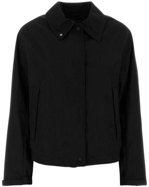 Herno Jassen ,Zwart ,Polyester Laminar Tech Crinkle Jacket