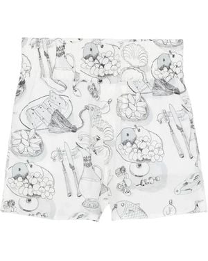 Jacquemus Korte Broeken ,Wit ,Shorts