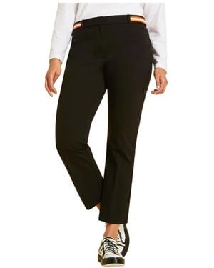 Marina Rinaldi Cropped Trousers - Black