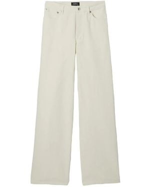 A.P.C. High-Waist Gerades Jeans - Natur