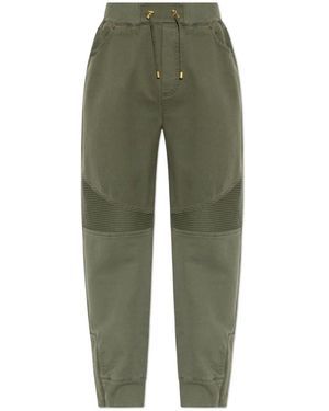 Balmain Slim-Fit Trousers - Vert