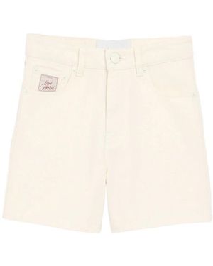 Ami Paris Denim Shorts - Natural
