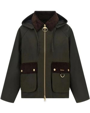 Barbour Carville Waxed Jacket - Zwart