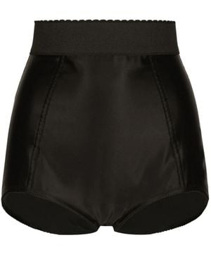 Dolce & Gabbana Slip intimo nero vita elastica mini